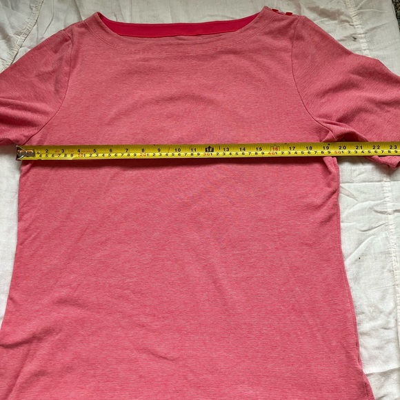 Segments Women’s XL Boatneck Pink/White t-shirt - Picture 6 of 6